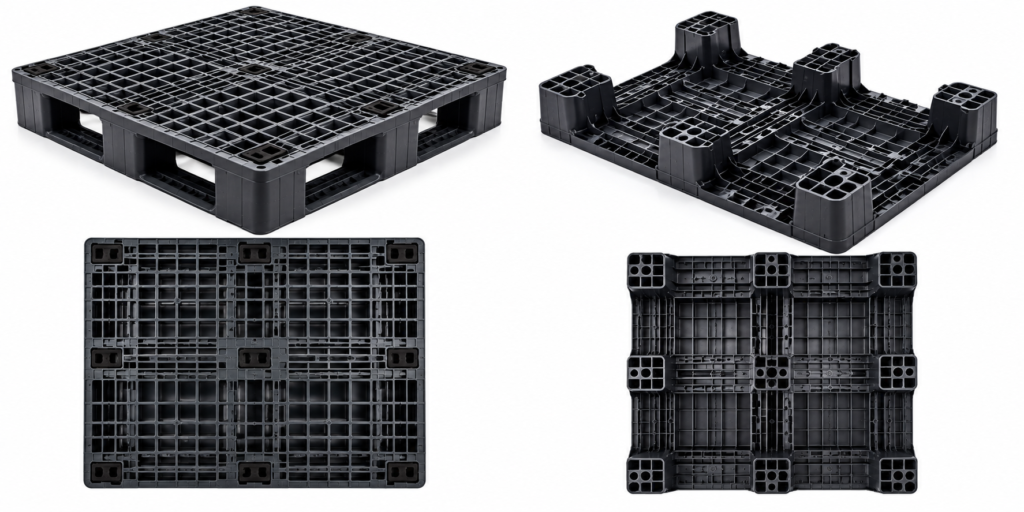 Plastic Pallets Manufacturer & Supplier In India black export pallet