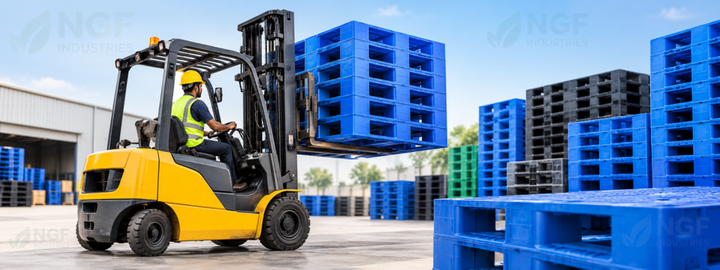 Pallet Rack Length Plastic Pallets Manufacturer & Supplier In India - NGF Industries