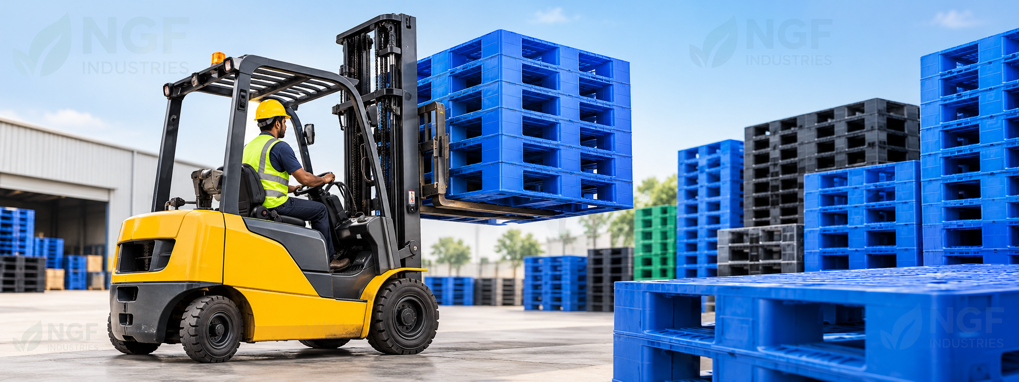 Plastic Pallets Manufacturer & Supplier In India plastic pallet hero section image